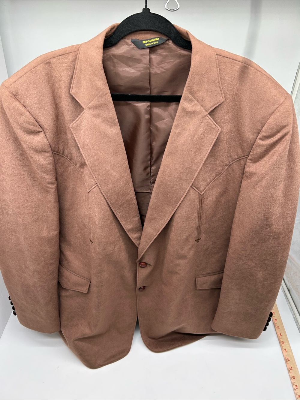 Grand Entry Suede Western Blazer in Brown- Classic Tailored Jacket 50L